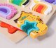 PUZZLE DREWNIANE KSZTAŁTY DOPASOWYWANIE EDUKACYJNE ZWIERZĘTA MONTESSORI 4