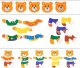 DREWNIANA UKŁADANKA PUZZLE UBIERANKA EMOCJE MINY RODZINA MISIÓW 47 EL. 2