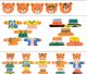 DREWNIANA UKŁADANKA PUZZLE UBIERANKA EMOCJE MINY RODZINA MISIÓW 47 EL. 3