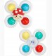 LUXMA przyssawki sensoryczne grzechotka spinner dla niemowląt 168JT-5 3