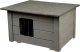 BUDA DLA MAŁEGO PSA KOTA OCIEPLANA DWUSPADOWA WOODOK LEGOWISKO KOLOR szary 1