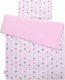 Dwustronna pościel dla dzieci 2-częściowa bawełniana 140x200 Junior - gwiazdy szaro-różowe 3