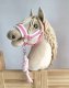 Uwiąz dla Hobby Horse ze sznurka - biało-różowy 2