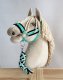 Uwiąz dla Hobby Horse ze sznurka - czarno-miętowy 3