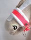 Kantar regulowany dla konia Hobby Horse A3 neon pink białym futerkiem 2