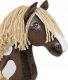 Hobby Horse Duży koń na kiju Premium - western IV ciemnogniady z jasną grzywą A3 5