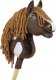 Hobby Horse Mały koń na kiju Premium - western ciemnogniady z ciemną grzywą A4 4
