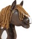 Hobby Horse Mały koń na kiju Premium - western ciemnogniady z ciemną grzywą A4 5