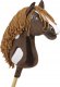 Hobby Horse Duży koń na kiju Premium - western ciemnogniady z brązową grzywą A3 3