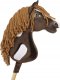 Hobby Horse Duży koń na kiju Premium - western ciemnogniady z brązową grzywą A3 5