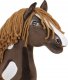 Hobby Horse Duży koń na kiju Premium - western ciemnogniady z brązową grzywą A3 8