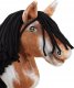 Hobby Horse Mały koń na kiju Premium - srokaty tobiano z czarną grzywą A4 5