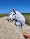 Hobby Horse Mały koń na kiju Premium - tarantowaty biało-czarny z białą grzywą A4 4