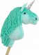 Hobby Horse Jednorożec na kiju mały miętowy z miętową grzywą i srebrnym rogiem 1