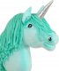 Hobby Horse Jednorożec na kiju mały miętowy z miętową grzywą i srebrnym rogiem 2
