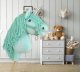 Hobby Horse Jednorożec na kiju mały miętowy z miętową grzywą i srebrnym rogiem 4