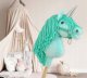 Hobby Horse Jednorożec na kiju mały miętowy z miętową grzywą i srebrnym rogiem 5
