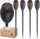 Lampy solarne ogrodowe pochodnie 12LED 4szt. 4