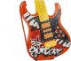 Gitara Elektryczna Mikrofon Struny Czerwona 2
