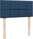 vidaXL vidaXL Rama łóżka otomana z materacem, niebieska, 80x200 cm, tkanina 10