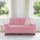 vidaXL Sofa dwuosobowa, różowa, 120 cm, aksamit 2