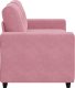 vidaXL Sofa dwuosobowa, różowa, 120 cm, aksamit 4