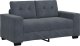 vidaXL Sofa dwuosobowa Ciemnoszara 120 cm Aksamit 2
