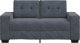 vidaXL Sofa dwuosobowa Ciemnoszara 120 cm Aksamit 4