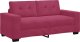 vidaXL Sofa dwuosobowa, wino czerwone, 140 cm, aksamit 2