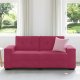 vidaXL Sofa dwuosobowa, wino czerwone, 140 cm, aksamit 3