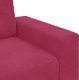 vidaXL Sofa dwuosobowa, wino czerwone, 140 cm, aksamit 7