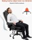 Krzesło biurowe z wysokim oparciem podnóżkiem i poduszką lędźwiową 3
