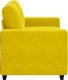 vidaXL Sofa dwuosobowa, żółta, 120 cm, aksamit 4
