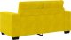 vidaXL Sofa dwuosobowa, żółta, 120 cm, aksamit 5