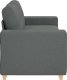 vidaXL vidaXL Sofa dwuosobowa, ciemnoszara, 140 cm, tkanina 5