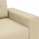 vidaXL Sofa dwuosobowa, kremowa, 140 cm, tkanina 7