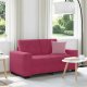 vidaXL vidaXL Sofa dwuosobowa, wino czerwone, 120 cm, aksamit 1