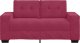 vidaXL vidaXL Sofa dwuosobowa, wino czerwone, 120 cm, aksamit 4