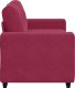 vidaXL vidaXL Sofa dwuosobowa, wino czerwone, 120 cm, aksamit 5