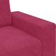 vidaXL vidaXL Sofa dwuosobowa, wino czerwone, 120 cm, aksamit 7