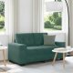 vidaXL vidaXL Sofa dwuosobowa, ciemnozielona, 120 cm, aksamit 1