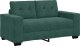 vidaXL vidaXL Sofa dwuosobowa, ciemnozielona, 120 cm, aksamit 2