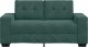 vidaXL vidaXL Sofa dwuosobowa, ciemnozielona, 120 cm, aksamit 4