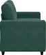 vidaXL vidaXL Sofa dwuosobowa, ciemnozielona, 120 cm, aksamit 5