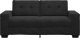 vidaXL Sofa dwuosobowa czarna 140 cm aksamitna 4