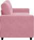 vidaXL Sofa dwuosobowa, różowa, 140 cm, aksamit 5