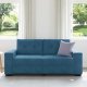 vidaXL Sofa dwuosobowa, niebieska, 140 cm, aksamit 3