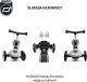 Scoot and Ride HK1 Lifestyle 2w1 jeździk i hulajnoga dla dzieci 1-5 lat, kolor: Wildcat 32