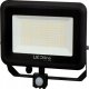 Lauko sviestuvas su judesio davikliu LED 100W neutraliai balta 230Vac, 10000lm, IP65, juodas, PHOTON, LED LINE 1