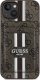 Etui Guess 4G Stripes z portfelem         Magsafe do iPhone 15 brązowy 2